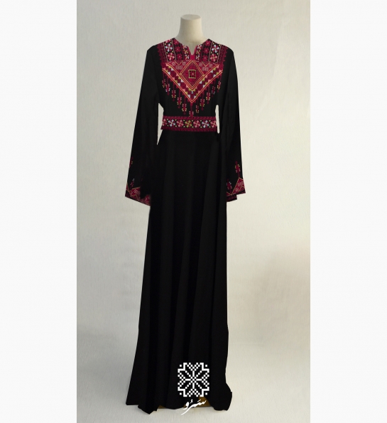 Black bell dress -Maxi length