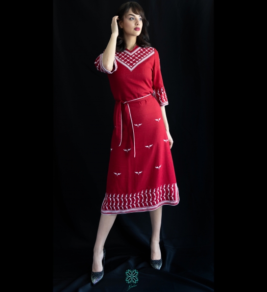 Kufeyyeh dress - Red color