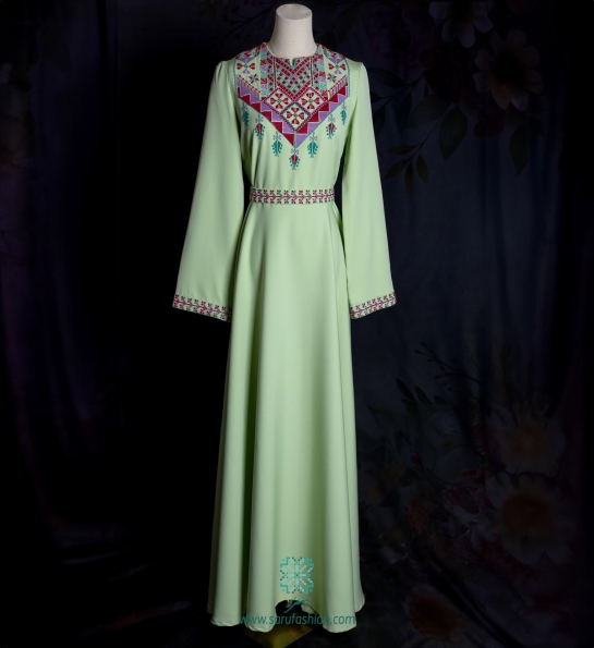 Ramallah Maxi green dress